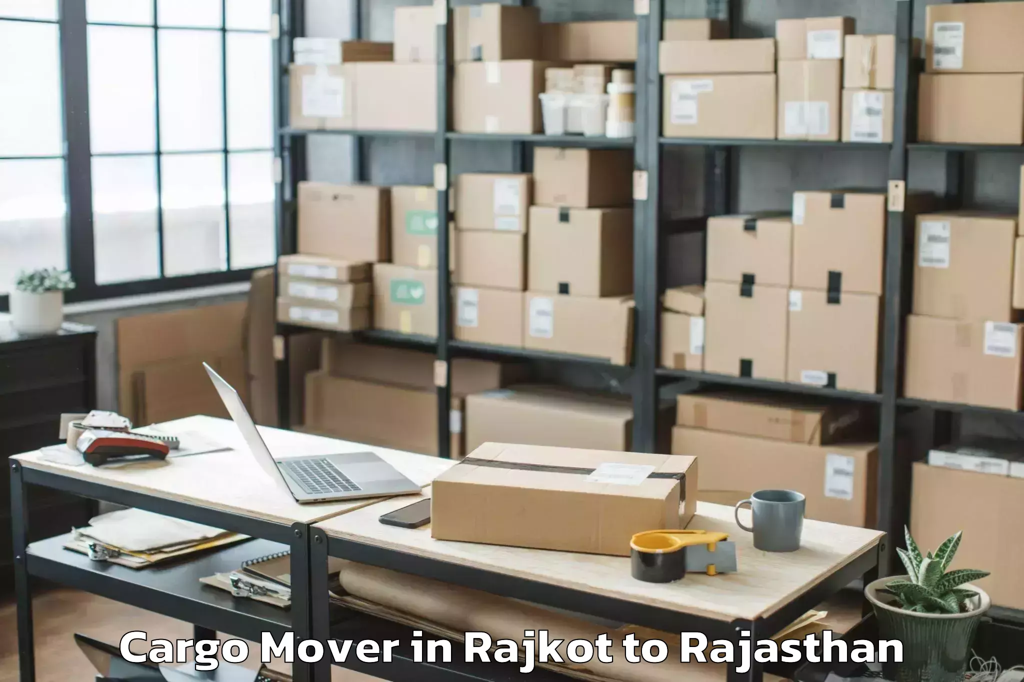 Professional Rajkot to Raj Rishi Bharthari Matsya Uni Cargo Mover